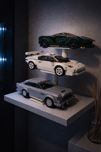 Triple riser display stand - display, for
