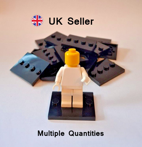 Black minifigure display - minifigure, base